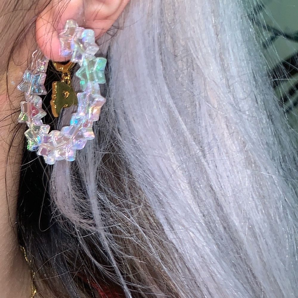 One of a Kind Infinite Star Hoops